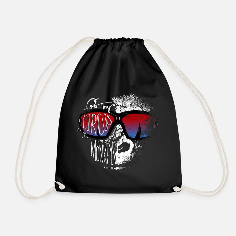 Not my circus, not my monkeys – Affe Sonnenbrille - Turnbeutel - Schwarz