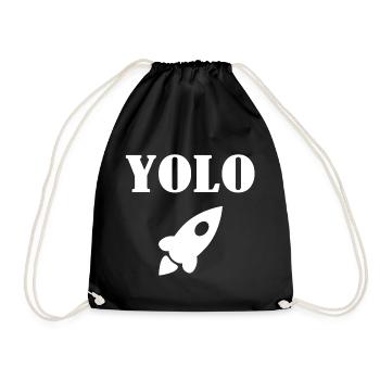 Yolo - Turnbeutel - Schwarz - Vorne