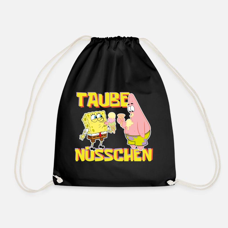 Bob l'Éponge Taube Nüsschen Patrick Eis - Sac de sport léger - noir