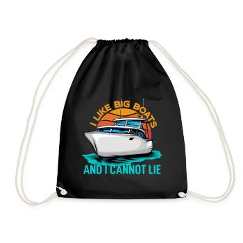 J’aime les gros bateaux et je ne peux pas mentir - Sac de sport léger - noir - Devant