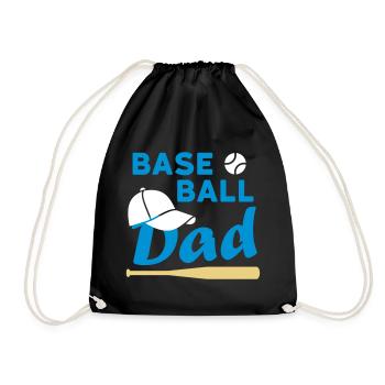 Papa de baseball (balle de jeu, casquette de baseball, baseball sc - Sac de sport léger - noir - Devant