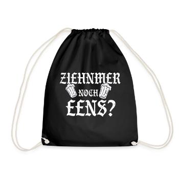 Ziehnmer Noch Eens? Party Saufen Biertrinken Bier - Turnbeutel - Schwarz - Vorne