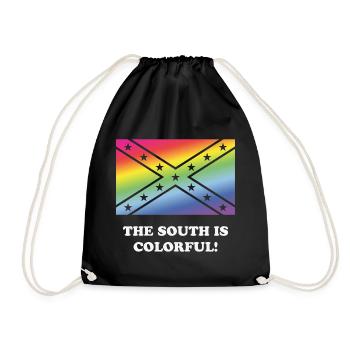 Le sud est coloré! - Sac de sport léger - noir - Devant