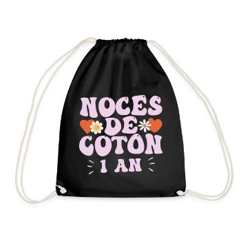Noces de Coton - Sac de sport léger - noir - Devant
