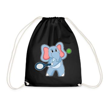 Raquette de tennis éléphant - Sac de sport léger - noir - Devant