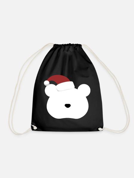 Polar Bear- Christmas edition - Turnbeutel - Schwarz