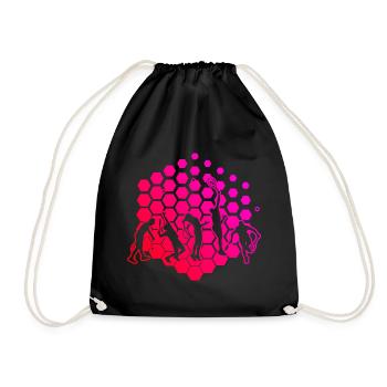 Jouer au tennis Femmes Jouer au tennis Jeux de tennis pour hommes - Sac de sport léger - noir - Devant