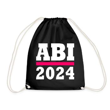 Abi 2024 - Turnbeutel - Schwarz - Vorne