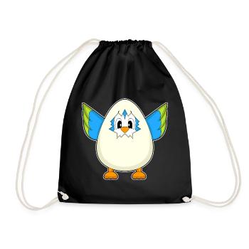 Oeuf de perroquet - Sac de sport léger - noir - Devant