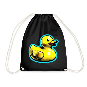 Caneton Canard Canard Canard - Sac de sport léger - noir - Devant
