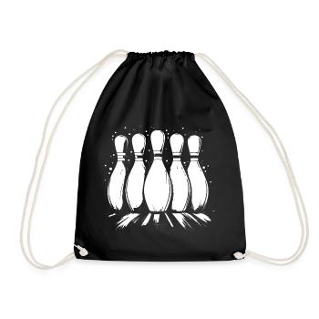 Quilles de bowling - Sac de sport léger - noir - Devant