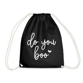 Do You Boo - Drawstring Bag - black - Front