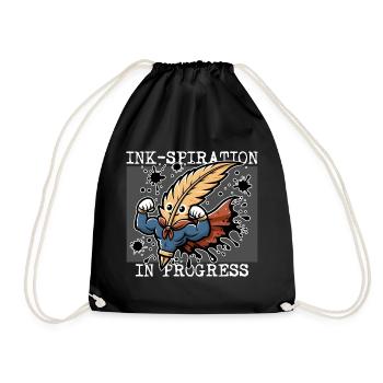 INK-INSPIRATION IN PROGRESS - Drawstring Bag - black - Front
