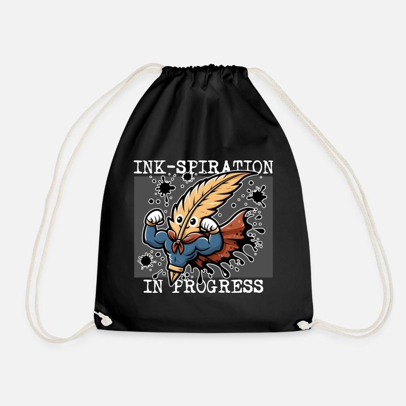 TINTEN-INSPIRATION IN ARBEIT - Turnbeutel - Schwarz