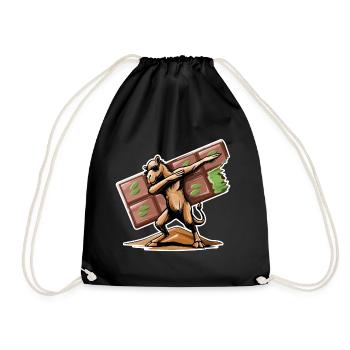 Dabbing Dromadary & Chocolat de Dubaï - Sac de sport léger - noir - Devant