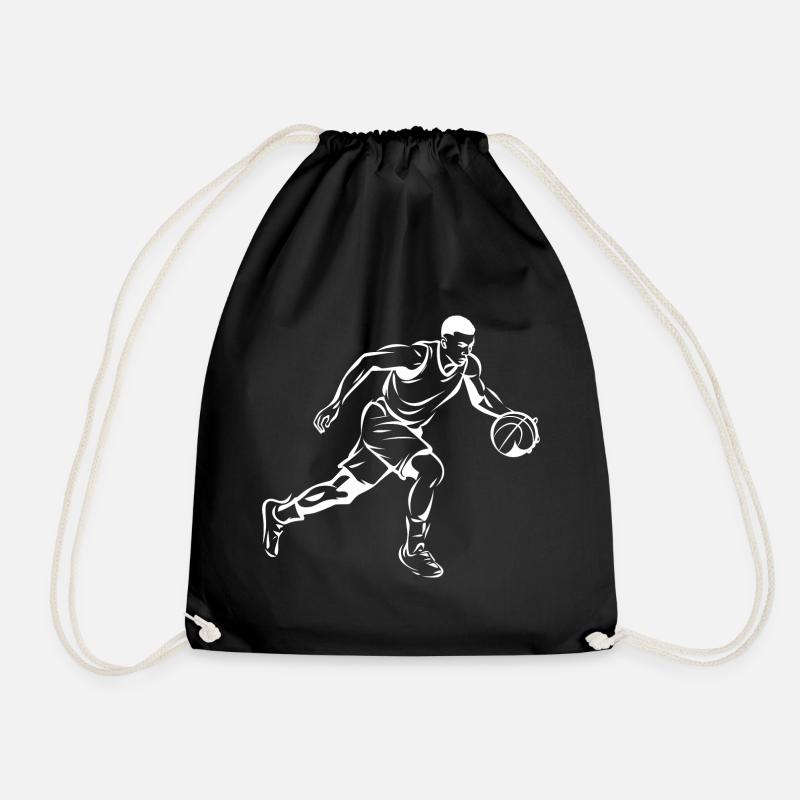 Basketball Junge Grafik - Turnbeutel - Schwarz