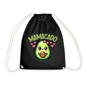 Mamacado Avocado Lover Mother's Day - Drawstring Bag - black - Front