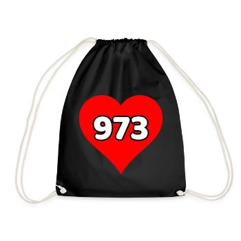 J'aime la Guyane 973 - Sac de sport léger - noir - Devant