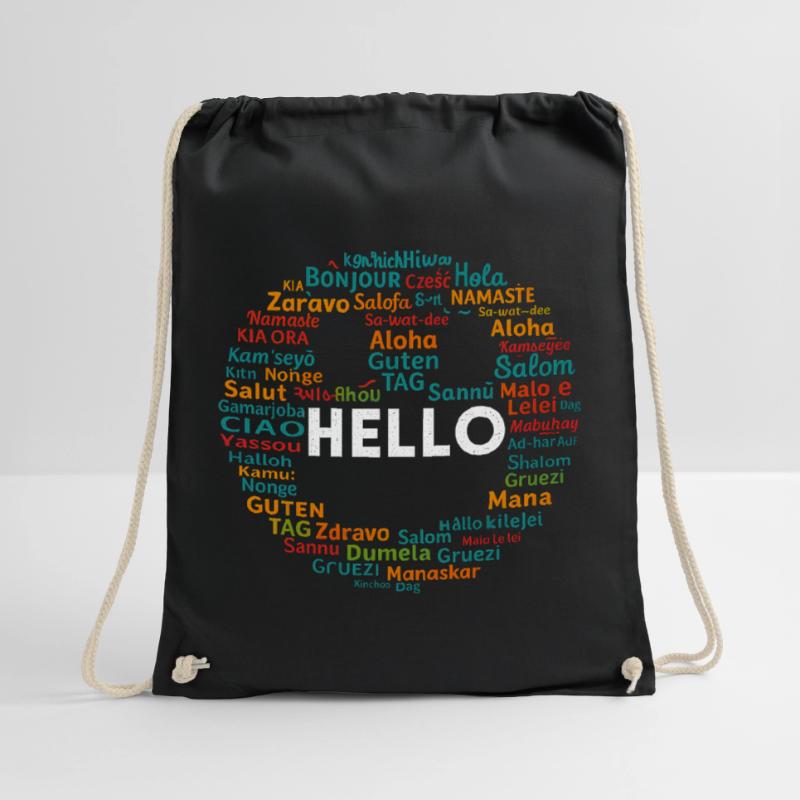 Commencez par Hello Different World Language Learning Sac de sport léger