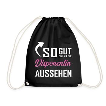 Only a dispatcher can look so good - Drawstring Bag - black - Front