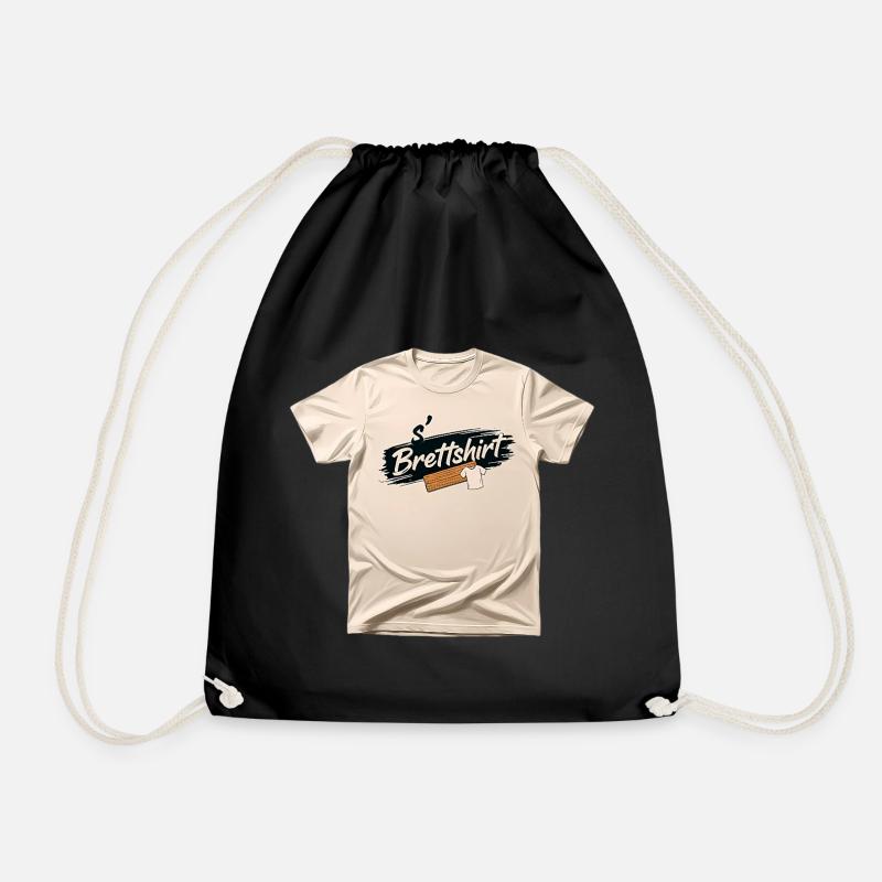 s' Brettshirt - Turnbeutel - Schwarz