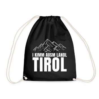 I kimm ausm Landl Tirol DJ Après Ski Ötztal - Turnbeutel - Schwarz - Vorne