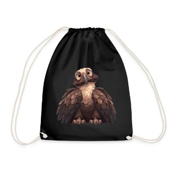 Vulture - Drawstring Bag - black - Front