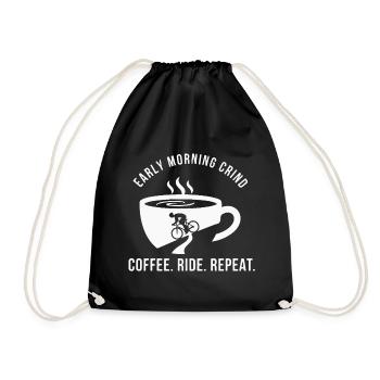 Tee de cyclisme à grind tôt le matin - Sac de sport léger - noir - Devant