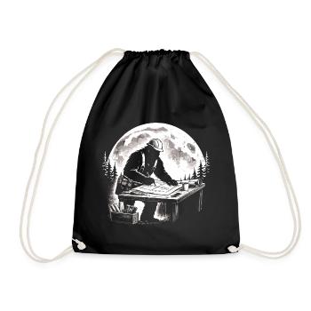 Bigfoot Architect - Drawstring Bag - black - Front