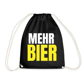 Mehr Bier Frühlingsfest 2026 – Lustiges Bier Fest - Turnbeutel - Schwarz - Vorne