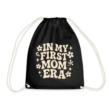 Erster Muttertag Mama Geschenkidee Familie Groovy - Turnbeutel - Schwarz - Vorne