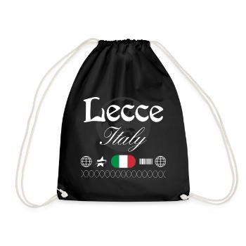 Souvenir de voyage streetwear à Lecce Italie - Sac de sport léger - noir - Devant