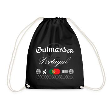 Guimarães Portugal Streetwear Reise Souvenir - Turnbeutel - Schwarz - Vorne