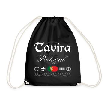 Tavira Portugal Streetwear Reise Souvenir - Turnbeutel - Schwarz - Vorne