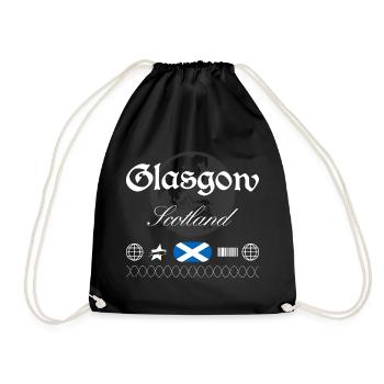 Glasgow Schottland Streetwear Reise Souvenir - Turnbeutel - Schwarz - Vorne