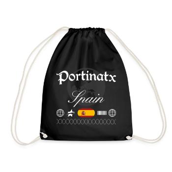 Portinatx Spanien Streetwear Reise Souvenir - Turnbeutel - Schwarz - Vorne