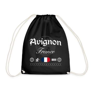 Avignon Frankreich Streetwear Reise Souvenir - Turnbeutel - Schwarz - Vorne