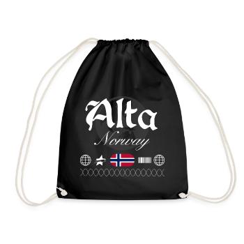 Souvenir de voyage Alta Norway Streetwear - Sac de sport léger - noir - Devant