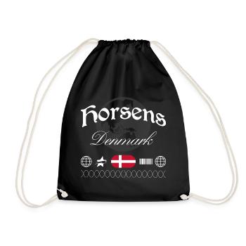 Horsens Dänemark Streetwear Reise Souvenir - Turnbeutel - Schwarz - Vorne
