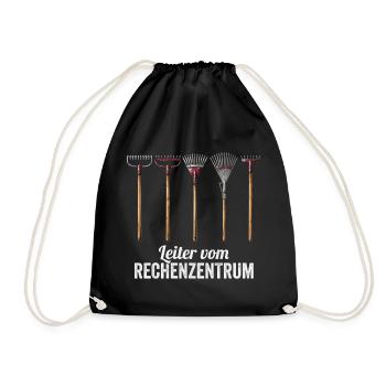 Rechenzentrum IT EDV Nerd Computer Shirt Geschenk - Turnbeutel - Schwarz - Vorne