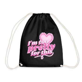 Pretty Ladies - Drawstring Bag - black - Front