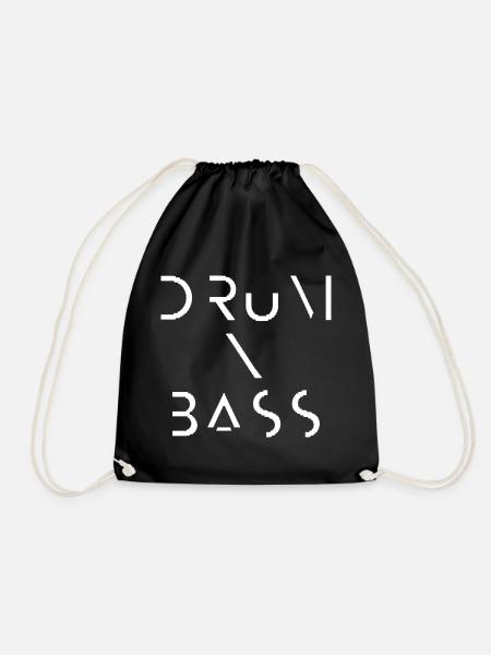 Drum N Bass - DnB Rave - Raver Neurofunk oldschool - Turnbeutel - Schwarz