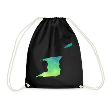 Trinidad and Tobago - Drawstring Bag - black - Front