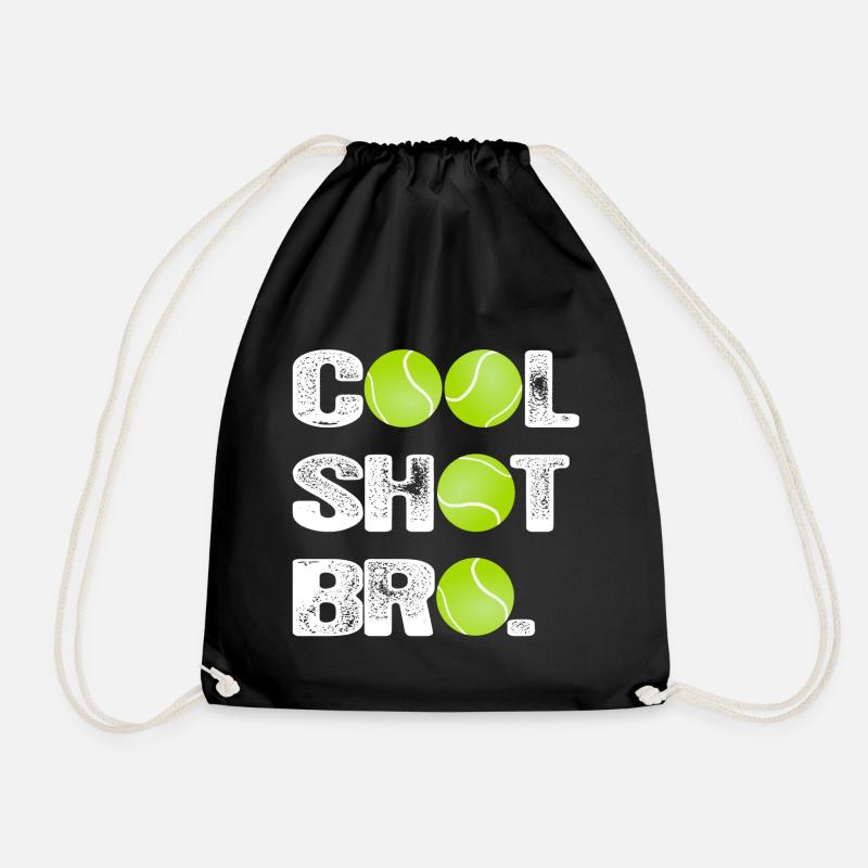 TENNIS - cool shot - Drawstring Bag - black