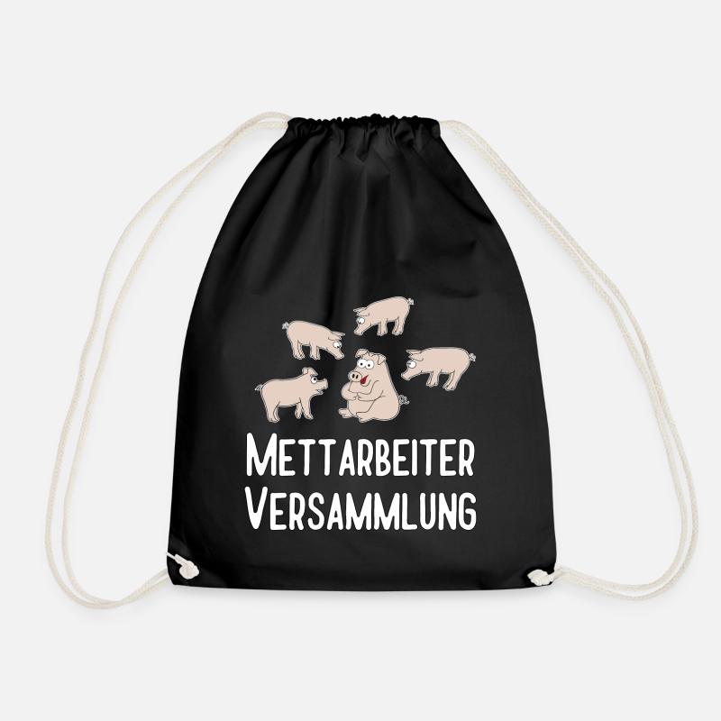 Mettarbeiterversammlung - Turnbeutel - Schwarz