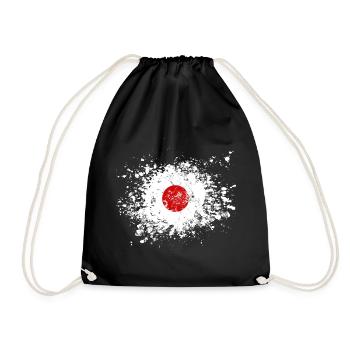 japan splash - Turnbeutel - Schwarz - Vorne