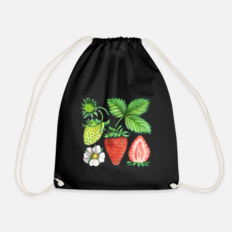 Fraises - Sac de sport léger - noir