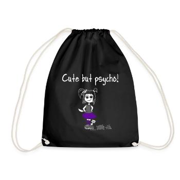 Chemise - Mignon mais psycho! Doux Girly Teddy Gothique - Sac de sport léger - noir - Devant