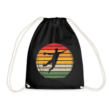 Handball Vintage - Drawstring Bag - black - Front