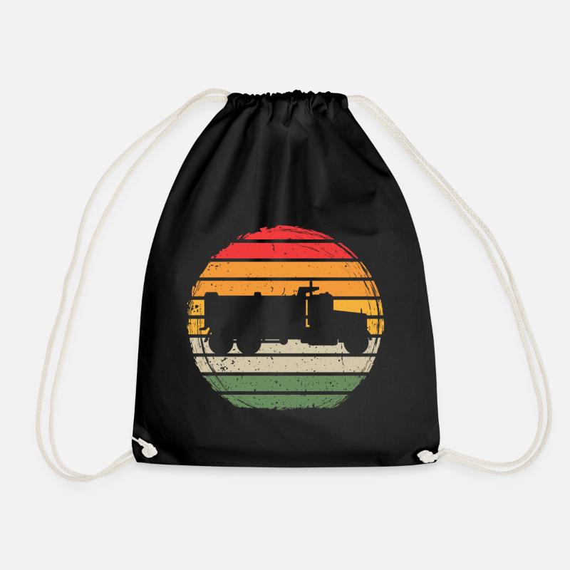 Trucker Vintage - Turnbeutel - Schwarz